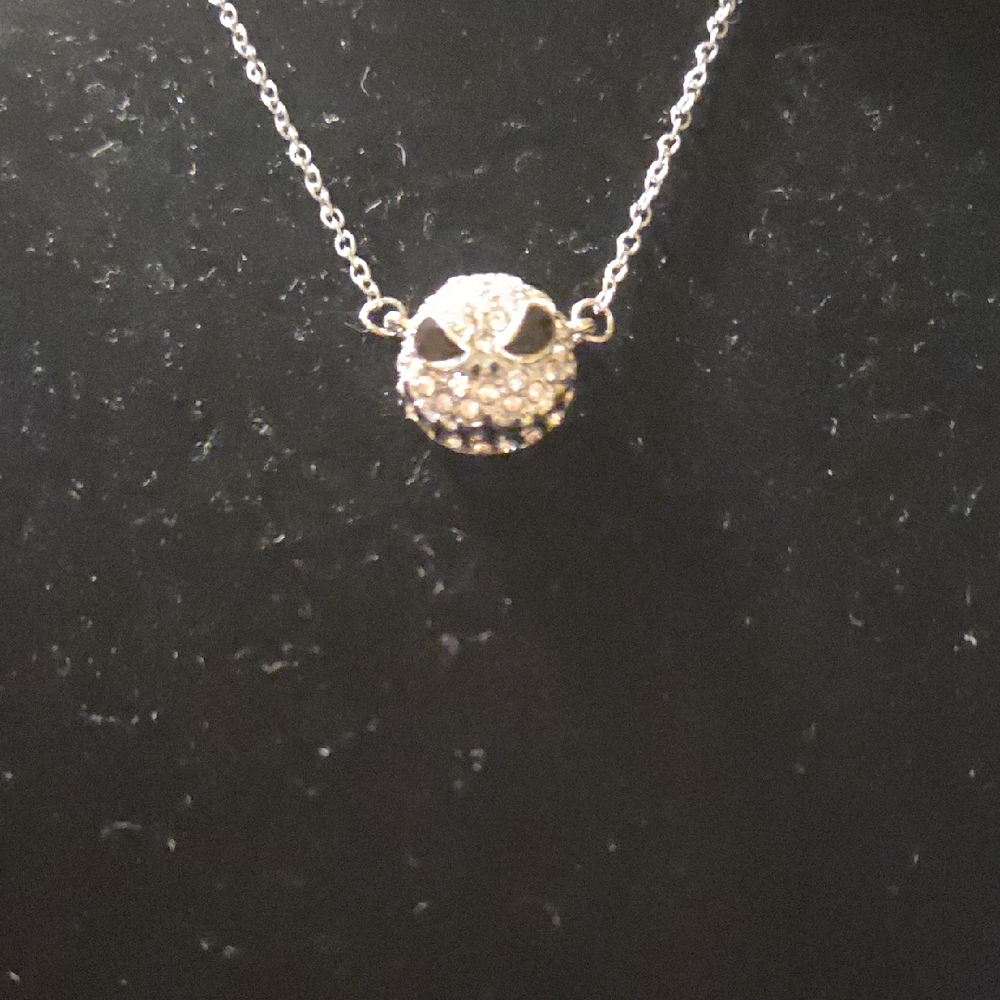 🚨2 For $25🚨Nightmare Before Christmas Jack Skellington Crystal Necklace